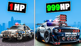 Every time I crash my police car gets faster in GTA 5 [upl. by Eglantine]