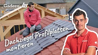 Wie montiert man Dachziegel Profilplatten [upl. by Bernadine552]