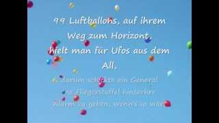 Nena 99 Luftballons lyrics ORHAN TURHAN quotquotBY ORİquotquot [upl. by Dloniger]