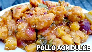 Prepara POLLO AGRIDULCE CHINO de una manera fácil y Rápido COMIDA CHINA en CASA CRISENLACOCINA [upl. by Halla727]