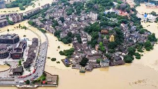 Severe flooding in Chinas northern Shanxi province  Cataclysm Today October 11 2021 [upl. by Lladnek]