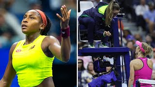 SERVE TIME CONTROVERSY ⏳ Laura Siegemund penalized for paceofplay vs Coco Gauff  2023 US Open [upl. by Bud531]