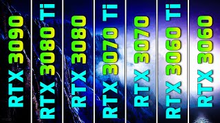 Nvidia RTX 3090 vs 3080 vs 3070 vs 3060 vs 3050  25 Games at 1080P 1440P 4K [upl. by Pirozzo532]