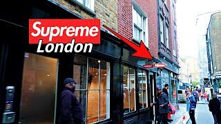 SUPREME FW18 DROP SUPREME LONDON STORE [upl. by Suiram]