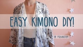 Easy Kimono DIY  4 Steps [upl. by Trebmal]