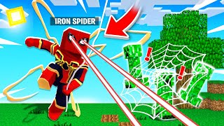 Playing as IRON SPIDERMAN in Crazy Craft [upl. by Dempsey]