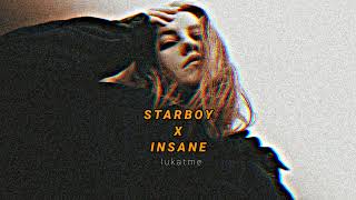 Starboy x Insane  AP Dhillon ft The Weeknd  slowed  reverb [upl. by Goss]