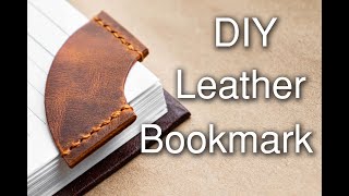 Handmade Leather bookmark Leathercraft masterclass [upl. by Eimorej]