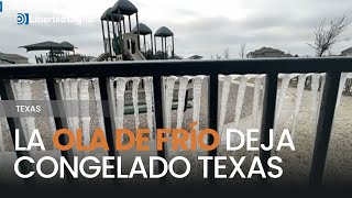 La ola de frío deja congelado el estado de Texas [upl. by Patterman]