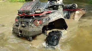 Kawasaki brute force 750 Off road water [upl. by Cahan]