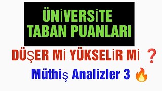 Taban Puanları Düşer mi Yükselir mi 🔥 3 analiz  Sayısal   YKS 2024 TERCİH yks2024 [upl. by Tnilf132]