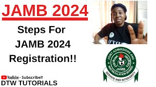 JAMB 2024 Registration Steps [upl. by Bernie770]