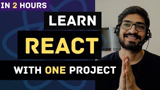 Learn React JS with Project in 2 Hours  React Tutorial for Beginners  React Project Crash Course [upl. by Arratahs]