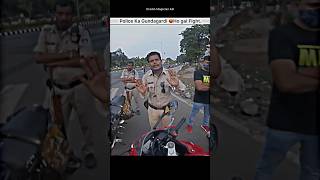 Police vs Bikers😨 without helmet police wala family ko Aisa bola🤬shorts bike biker rider police [upl. by Bajaj]