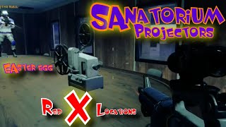 SANATORIUM PROJECTOR EASTER EGG LOCATIONS OUTBREAK COLDWAR ZOMBIES [upl. by Atnuhs]