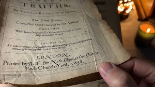 Incredibly Old Book from 1658  Science History Myth Folklore  ASMR Softspoken [upl. by Epolulot]