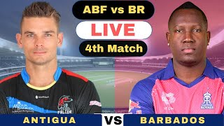 CPL Live Antigua and Barbuda Falcons vs Barbados Royals T20  ABF vs BR Live 4th Match CPL T20 2024 [upl. by Ahseket]