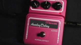 Maxon AD999 Analog Delay Pedal [upl. by Chancellor239]