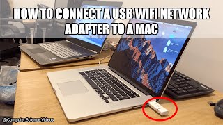 How to CONNECT a USB WiFi Network Adapter to a Mac  Set Up amp Installation Guide  Tutorial  New [upl. by Tamera]