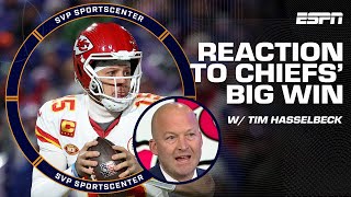 FULL REACTION to Kansas City Chiefs advancing to AFC Championship 🏆 w Tim Hasselbeck  SC with SVP [upl. by Seabury595]