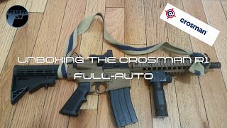 Presenting Crosman R1 Fully Automatic CO2 BB Rifle  Built on AR15 Platform [upl. by Barram]