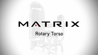 Matrix Fitness Aura Rotary Torso Setup amp Movements [upl. by Atteselrahc]