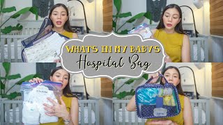 WHATS IN MY BABYS HOSPITAL BAG  Peevee Dela Rosa [upl. by Naicul]