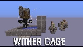 Minecraft 112 Wither Cage Experimental [upl. by Campbell]