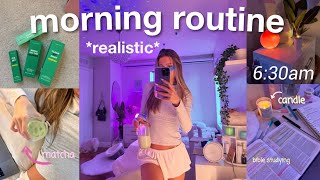 my 6am REALISTIC morning routine productive amp healthy  new begginings♡ [upl. by Phillip]