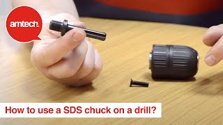 How to use a SDS chuck on a drill [upl. by Ehr]