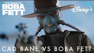 Star Wars The Book of Boba Fett Cad Bane vs Boba Fett  Disney [upl. by Angadresma452]