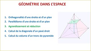 Agrandissement et réduction  Géométrie dans lespace  3eme année du collège BIOF [upl. by Nylessoj]