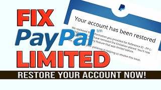 How to Fix Limited PayPal Account [upl. by Vanzant]