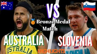 🇦🇺AUSTRALIA vs 🇸🇮SLOVENIA 🥉Bronze Medal Match  Mens Basketball HIGHLIGHTS  Aug 7 2021 [upl. by Kirrad]