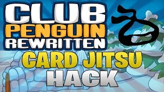 Reveal Card Jitsu Deck Hack  Club Penguin Rewritten Exploiting See Opponent CJ Cards Hack [upl. by Nnire]