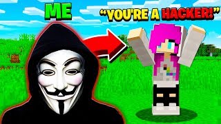 I Pretended To Be A HACKER in Minecraft [upl. by Sudoeht]