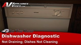 HotPoint Dishwasher Repair  Not Draining Dishes Not Cleaning  Drain Hose [upl. by Alveta]