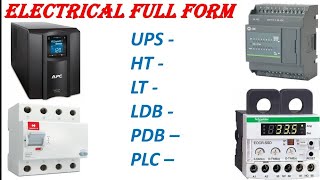 electrical Full form  electrical Full form [upl. by Attolrahc198]