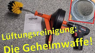 Geheimwaffe  BOSCH GSR12V 15 als Lüftungsreinigungstool  genial einfach  Wohnraumlüftung [upl. by Martita]