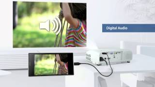 Epsons Projectors Features of Mobile HighDefinition Link MHL Connectivity [upl. by Nalyr196]