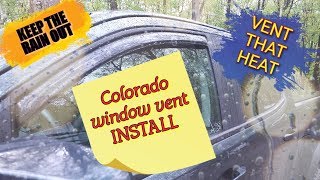 Colorado ZR2 MOD AVS vent visor install  some problems [upl. by Niawat814]