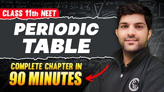 PERIODIC TABLE in 90 Minutes  Full Chapter For NEET  PhysicsWallah [upl. by Bessie526]