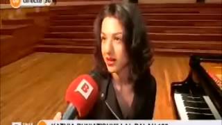 Khatia Buniatishvili on BTV Barcelona televisió [upl. by Adnamma]