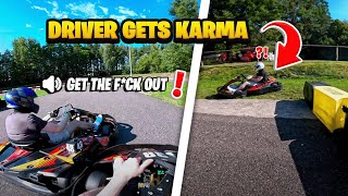 Fortnite KID goes karting quotnarrowly avoids crashquot [upl. by Bil]