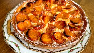 TARTE AUX ABRICOTS ET CRÈME D’AMANDES  FACILE ET RAPIDE [upl. by Unhsiv]