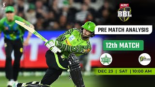 Melbourne Stars vs Sydney Thunder 12th Match PREDICTION  MS vs ST  Playing 11  Who Will Win [upl. by Arrait]