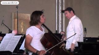 VALERY GERGIEV AND GAUTIER CAPUCON REHEARSE IN EGLISE SAINTE BERNADETTE [upl. by Norahs274]