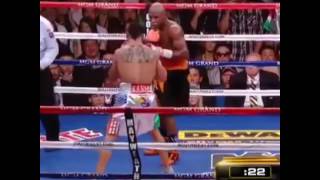 FLOYD MAYWEATHER VS VICTOR ORTIZ HIGHLIGHTS HEADBUTT AND KO [upl. by Atnek]