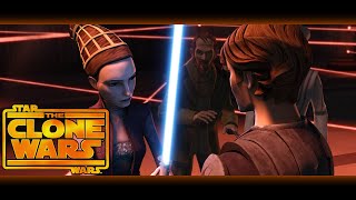 Padme uses a Lightsaber  This Weapon is your life  Star Wars The Clone Wars Scene [upl. by Dulce]