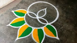 Diwali rangoli designs 2024diwali beautiful rangoli deepawali deepam mugguluSuper Amazingrangoli [upl. by Younger390]